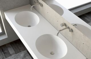 Раковина Montebianco Pietro Due 11023 55см белый